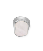 Fax Jewelry | 'Drea' Oyster Shell Ring | Stainless Steel