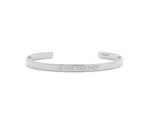 FAX Jewlery | In This Together Cuff Bracelet | Silver Effect Stainless Steel 
