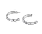 'Crystal Clear' Baguette Hoop Earrings