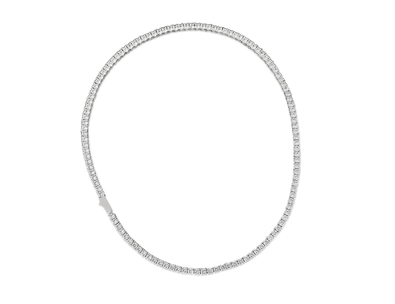 FAX Jewelry | 'Celeste' Tennis Chain Necklace | 3mm Silver