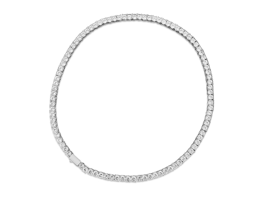 FAX Jewelry | 'Celeste' Tennis Chain Necklace | 4mm Silver
