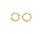 FAX Jewelry | 'Golden Hour' Gold Plated Hoop Earrings | 18-karat gold plated stainless steel hoop huggie earrings