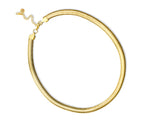 FAX Jewelry | 'Dani' 8mm Gold Snake Chain Necklace | 18 karat gold plated stainless steel 