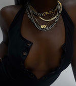 FAX Jewelry | Layered Necklaces Look | Custom Name and Custom Number Jewelry | Chain Necklaces | Stainless Steel